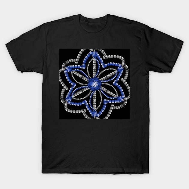 Blue spheres T-Shirt by ikshvaku